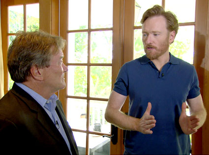 Conan O' Brien, Steve Kroft Conan O' Brien, Steve Kroft